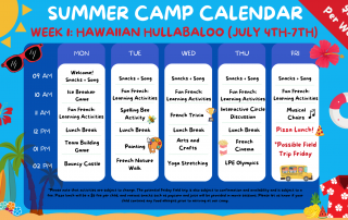 2023 French Summer Camp Week 1